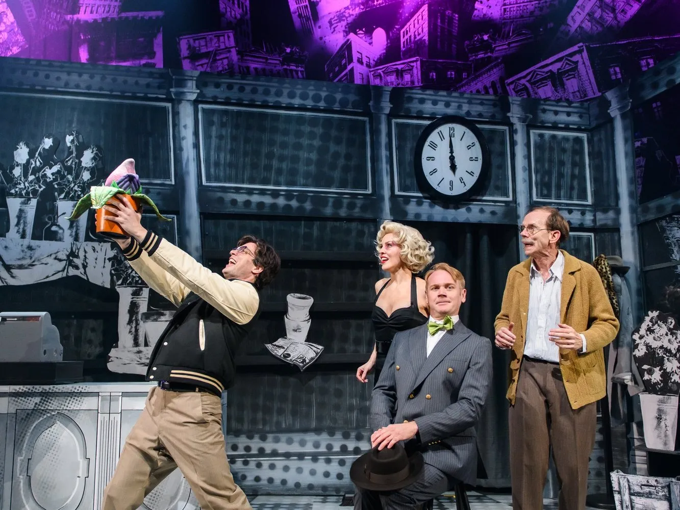 Little Shop of Horrors on stage. Photo: Joel Devereux